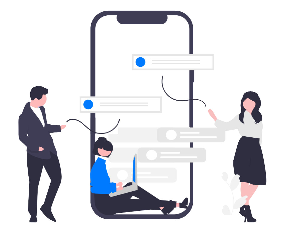 Young job seeker checking WhatsApp for job alerts